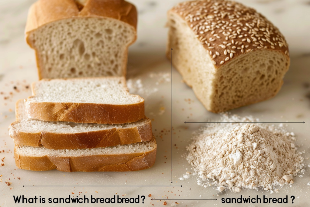 "Various types of bread perfect for making sandwiches, including white bread, rye, sourdough, and ciabatta."